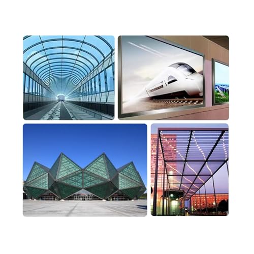 Anti-UV 2mm/0.08in Thick Clear Polycarbonate Roofing Sheet Pergola Canopy Roof Panels Plastic Polycarbonate Panels Outdoor Rain Shelter Panels Not Easily Deformed For Carports Patio and Yard.(Transpar - Image 5