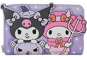 Sanrio Kuromi and My Melody Halloween Zip Around Wallet