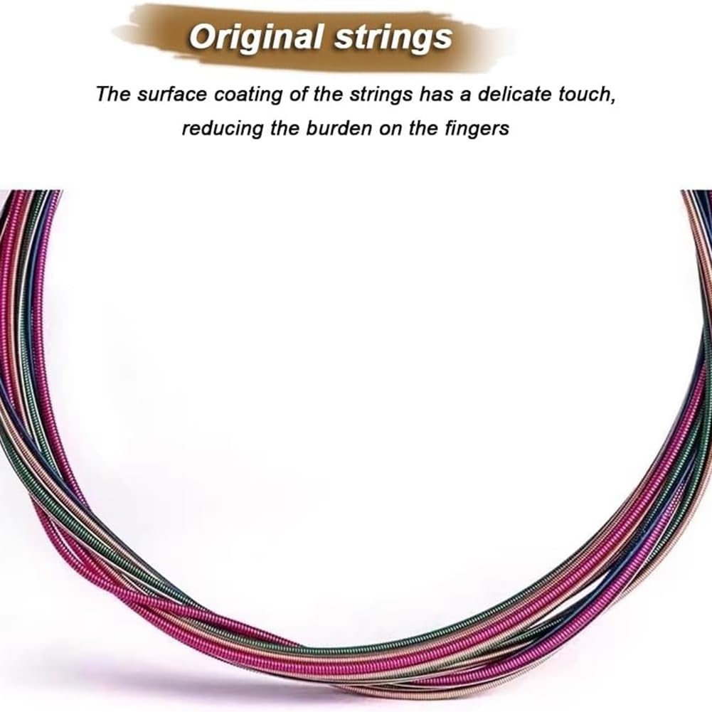 Chitarra acustica per principianti da 104 cm, chitarra da viaggio portatile a 6 corde con custodia, corde, tracolla, pipa e plettro