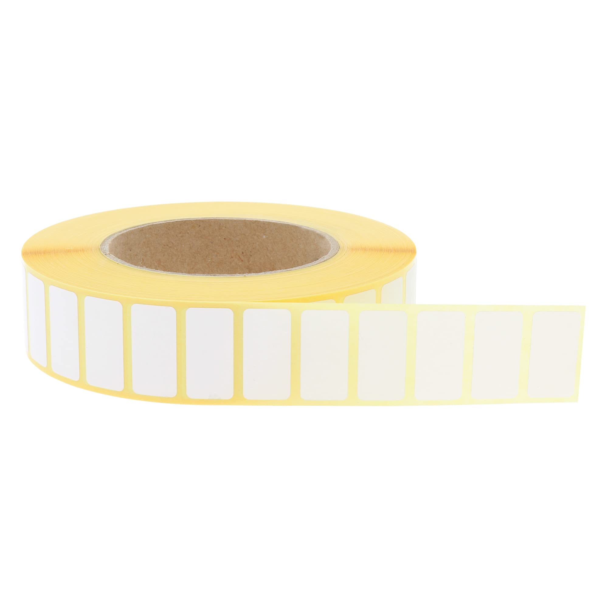 Labelident Thermoetiketten 30 x 15 mm - 32.000 Etiketten, 8 Rollen à 4.000 Etiketten 76 mm Kern | thermodirekt bedruckbar, selbstklebend und stark permanent haftend für Thermodrucker