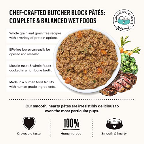 The Honest Kitchen Butcher Block Pâté: Beef, Cheddar & Farm Veggies Wet Dog Food, 10.5 Oz (Pack Of 6) #TOP5