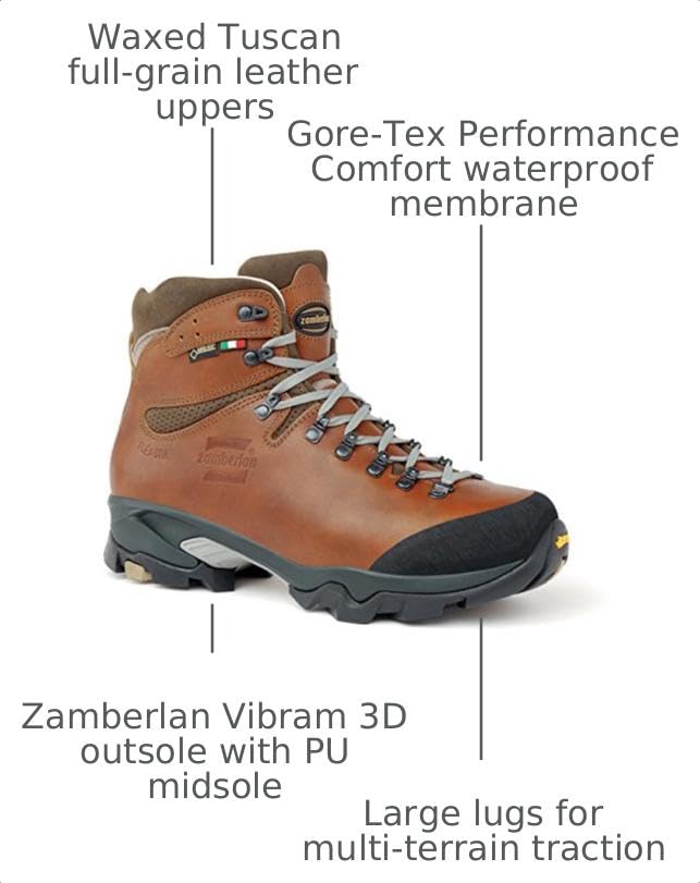Image of Zamberlan Men's 1996 VIOZ LUX GTX RR Leather Backpacking Boots