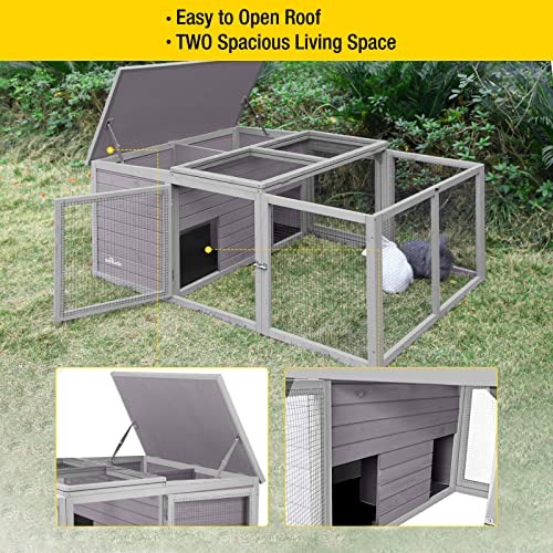 Aivituvin Walk in Chicken Coop, Chicken House Coop, Hühnerstall für 8 Hühner, Outdoor Geflügel Entengehege Kleintier… – Bild 5