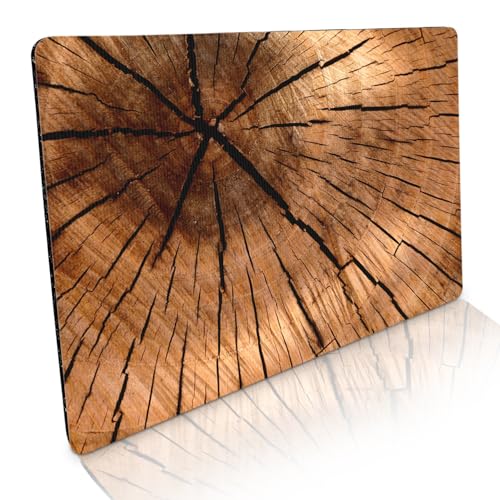 Fussmatte innen & außen 50x70cm - flach & rutschfest – Holzoptik...