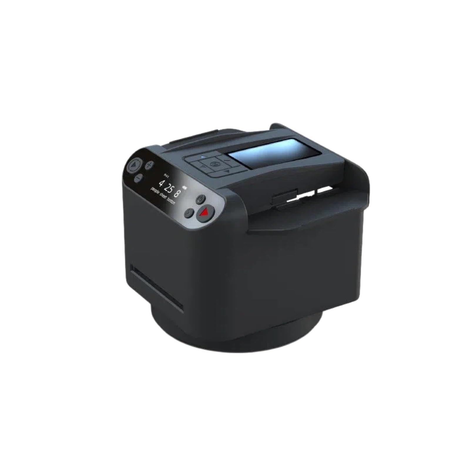 Mescolatore e mazziere automatico di carte, distribuzione con rotazione a 360°, 12 giocatori, supporta carte da gioco di varie dimensioni(Black)