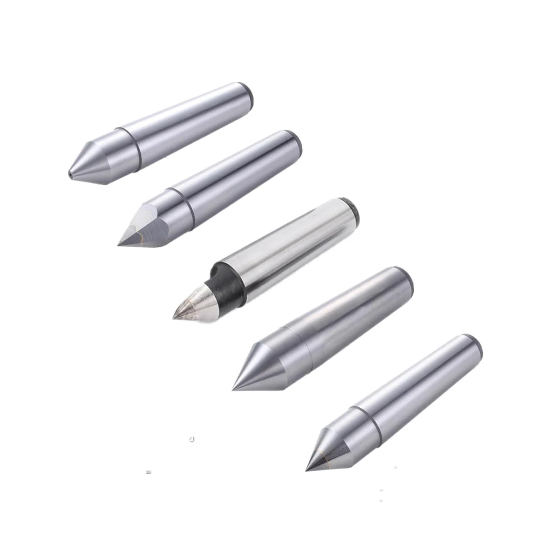 High Precision Fixed Center MT1 MT2 MT3 Lathes - HSS Alloy Solid Dead Center for and High-Speed Lathes 1pc(MT1 Alloy Fixed Center)