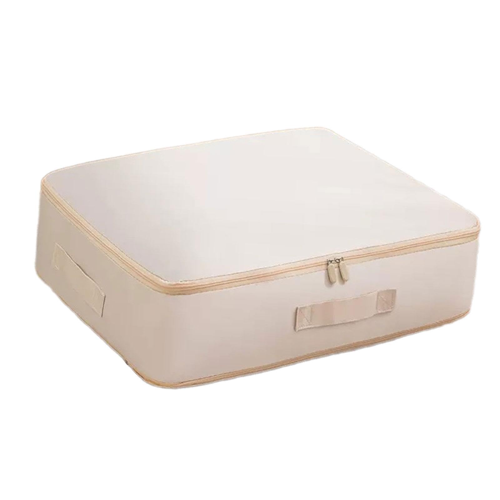 Cubo de Embalaje de Compresión Cubo de Embalaje para Maletas Organizador de Armario Bolsa Multiusos para Mudanzas, Almacenamiento de Edredones, Almoha, Rosa Claro, L
