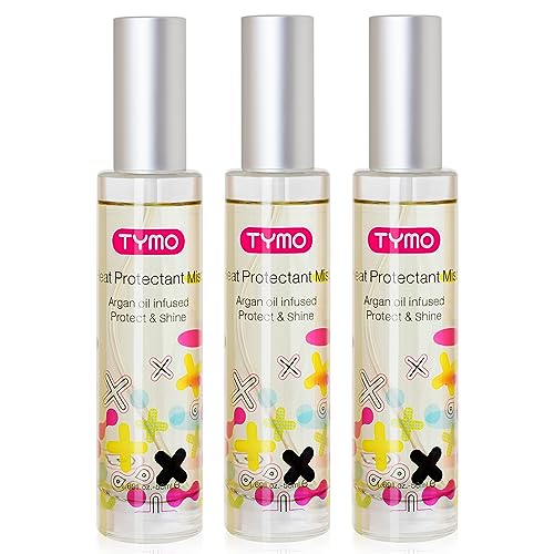 TYMO Heat Protection Spray for Hair with Argan Oil, Pack of 3