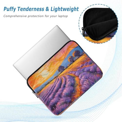 Funda para portátil 13-14 pulg Lavenders Sunset multifuncional miniatura 5