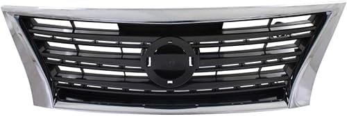Para Nissan Sentra Grille Assembly 2013 2014 2015  Carcasa cromadainserto gris oscuro  Tipo deportivo  Modelo SR  Plástico  NI1200253  623103RM0A
