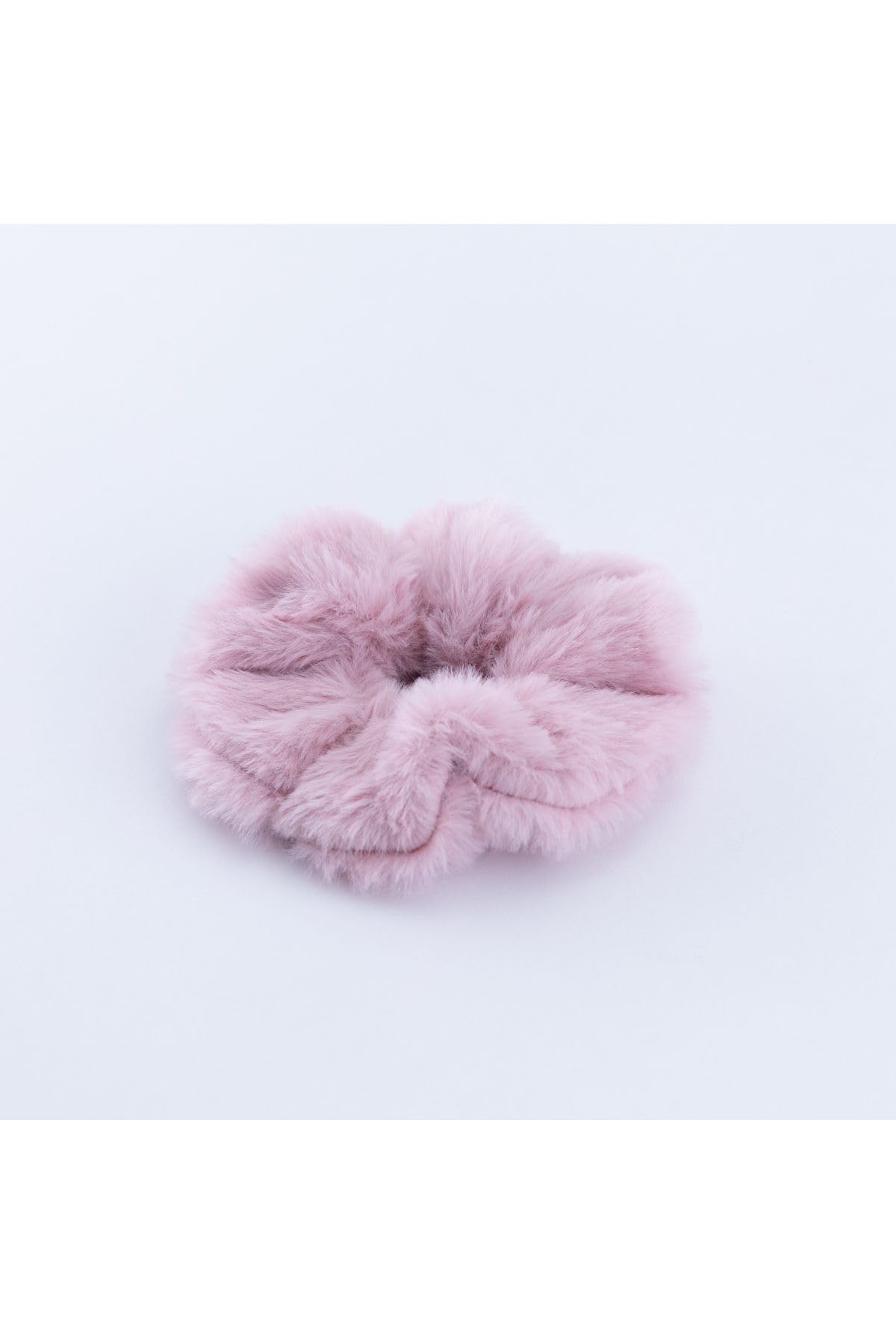 Bimotif Yuvarlak Peluş Toka, Pembe Tek Ebat Kadın/Kız