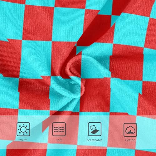Red and Teal Buffalo Checkered Toddler Girls's Underwear 2T3