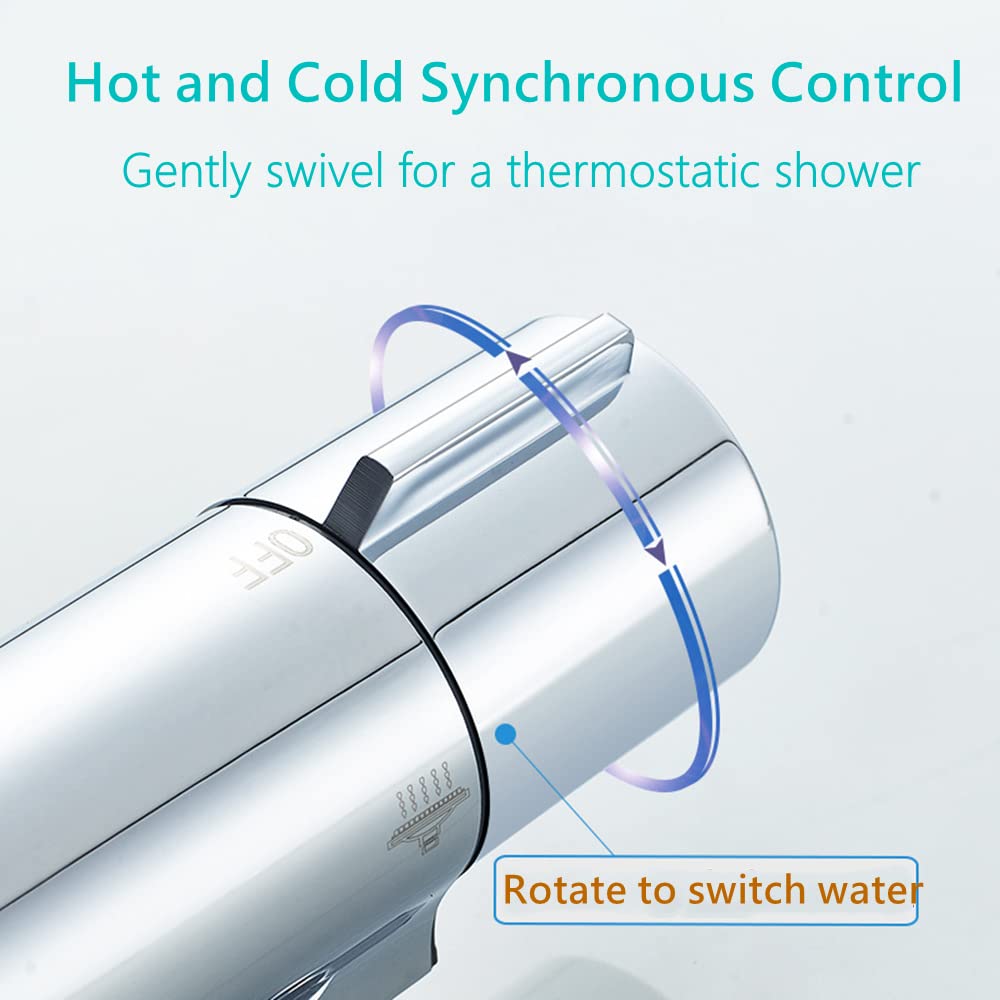 Thermostatische douchekraan Mat zwart - Voordelig Design Sanitair