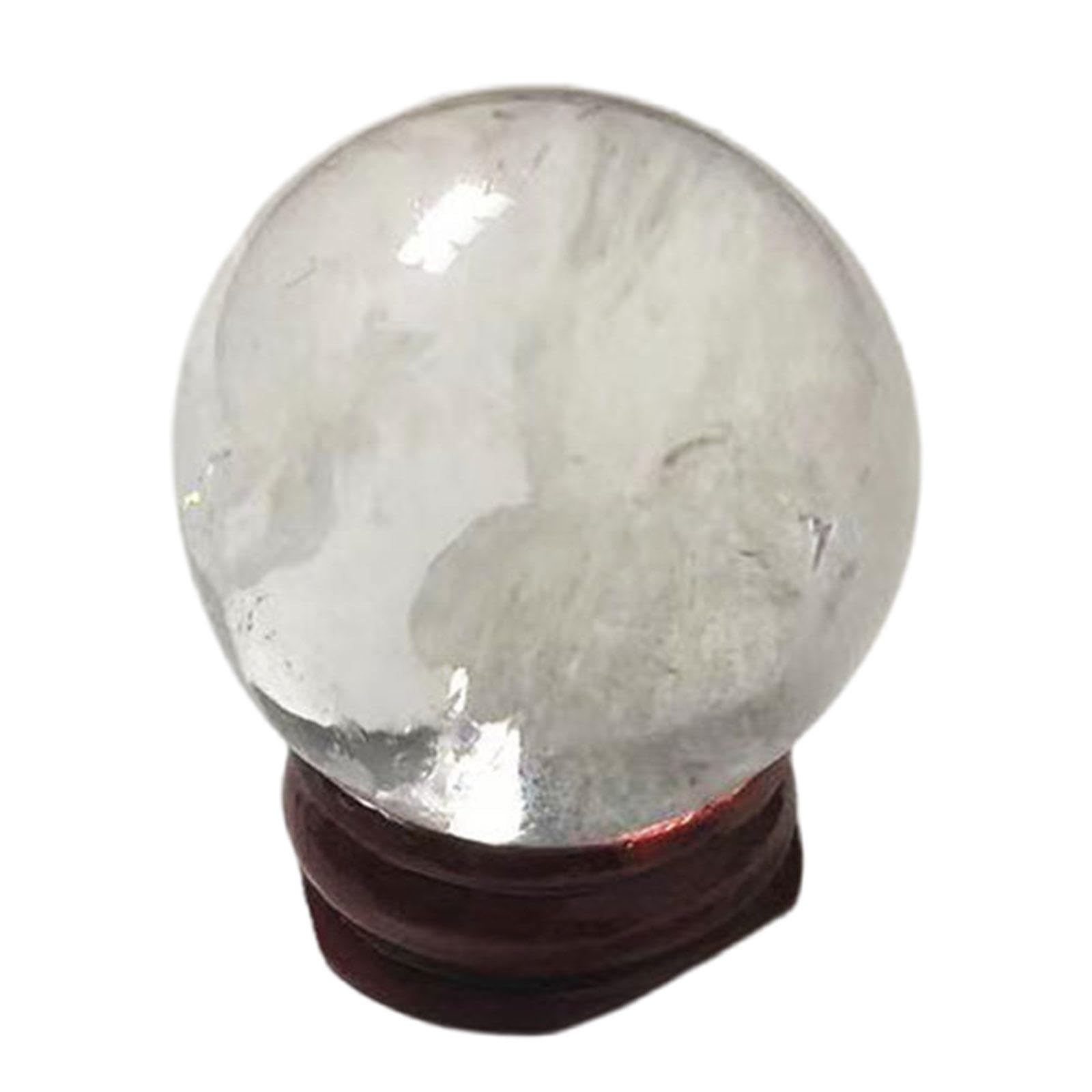 SHFTQXSLAT Crystal Ball Ornaments raw Stone Polished Various Materials Living Room Office Home Relocation,Clear Quartz