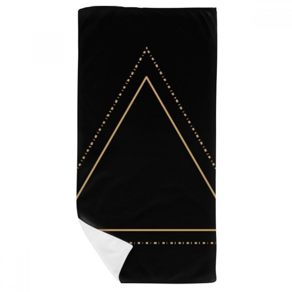 Serviette douce Triangle Totem motif géométrie multicolore débarbouillette bain