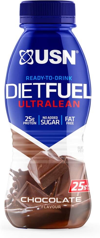 USN Sports Nutrition Diet Fuel Ultralean 8x310ml RTD Meal Replacement Weight Loss Slim Fast Protein Shake