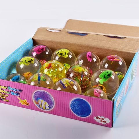 MOMOAO バウンスボール リターン ウォーターボール アクアリウムボール 光る おもちゃ ピカピカ フラッシュ 大量 業務用 ハ