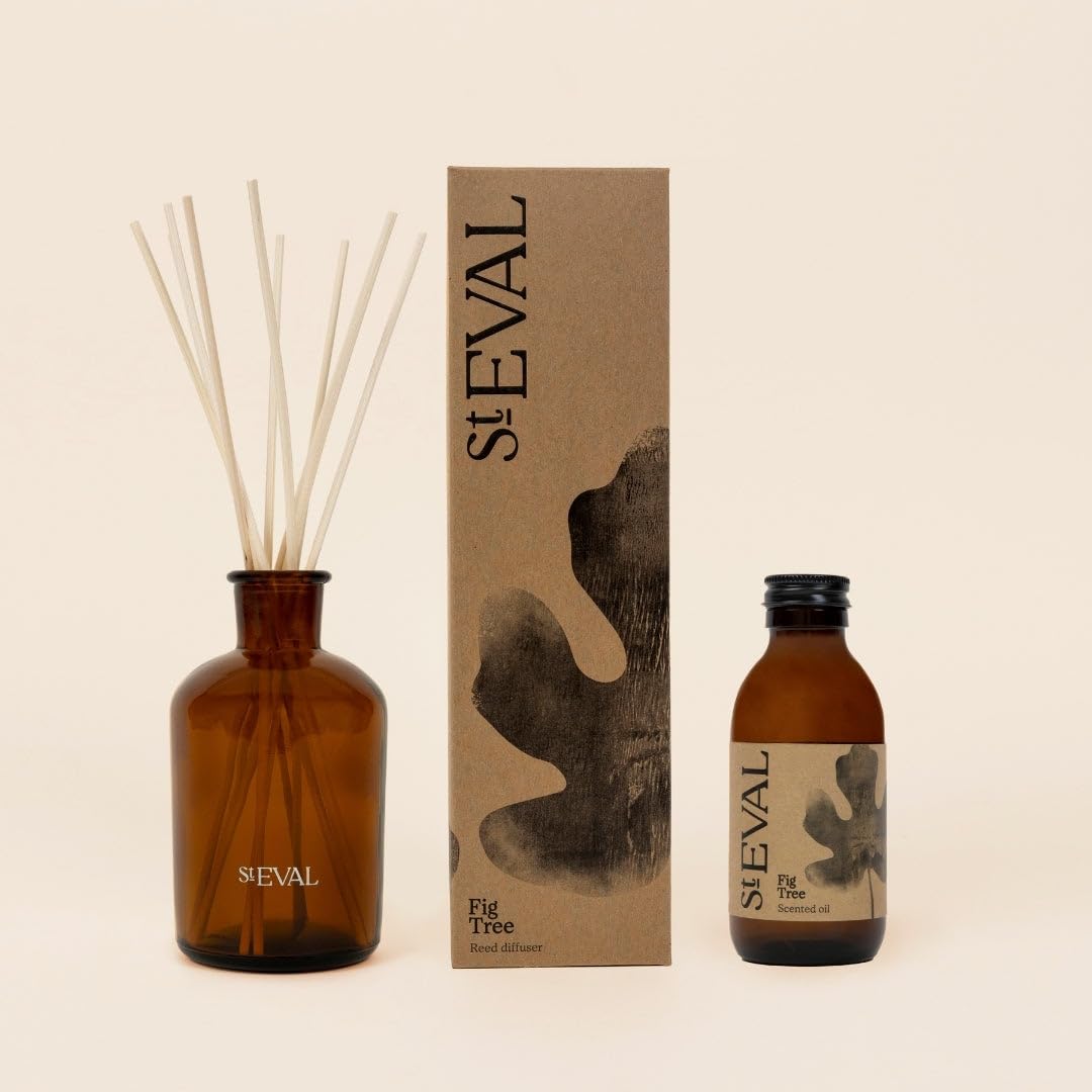 St Eval | Fig Tree Reed Diffuser Refill | Berried, Spicy and Warming Fragrance | Made in Cornwall | Scented Diffuser Oil Refill | Ideal for Home and Office