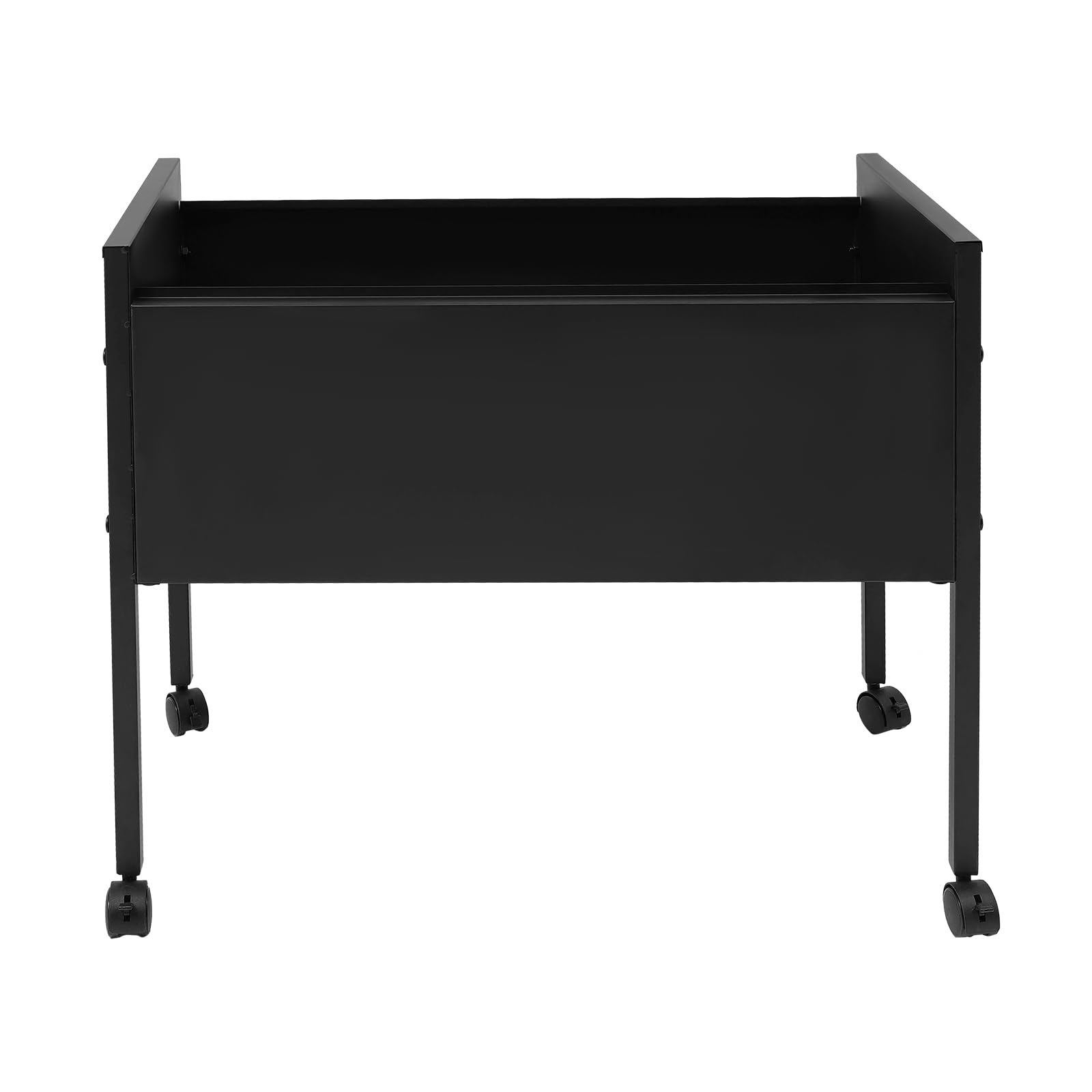 Archivador enrollable con ruedas, archivador colgante, 80 carros de oficina, archivador con ruedas, armario para oficinas, salas de conferencias, estudio, apartamentos, 70 x 37 x 60 cm (negro)