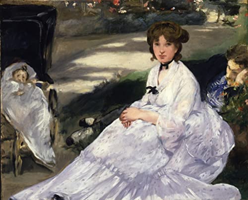 Impression d'art Art Tableau dans le jardin d'Edouard Manet de 60x90