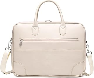 HJUGHPN Maletines para laptop, a la moda, color liso, para mujer, bolsa para computadora, organizador de documentos de negocios, bolso de mano para mujer, correa de mensajero (amarillo, 13)