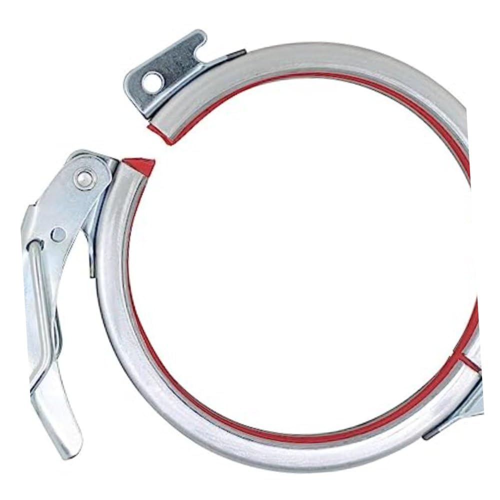 Fascetta con chiusura a leva 125 mm per tubi metallici e flessibili