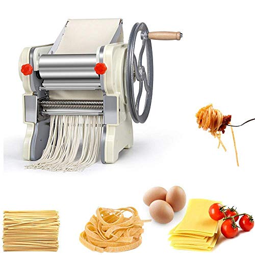 WERYU Zarte Nudelmaschine Manuelle Nudelmaschine Nudelkurbel Edelstahl Nudelroller Nudelmaschine Nudelschneider Machen… – Bild 3