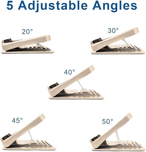 Miniatura 3 de StrongTek Tabla Inclinada Portátil, Ligera de 3.7 libras, Tabla de Estiramiento de Pantorrillas Ajustable de 5 Niveles (2050) con Superficie