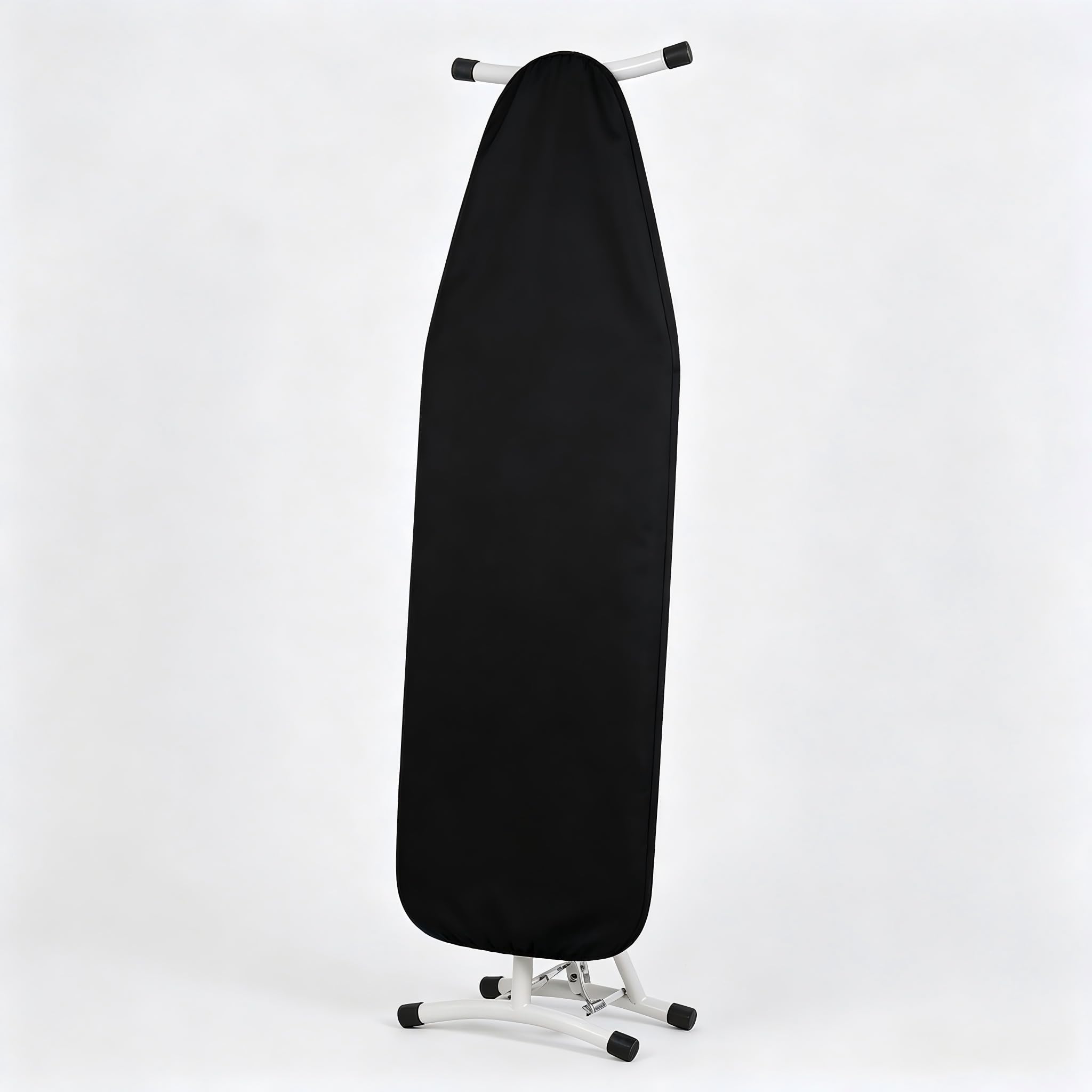 Ironing Board Cover 110 x 35cm, 100% Cotton Iron Board Covers Adjustable Fit Design Ironing Board Cover with Thick Padding, Heat Reflective Anti-Scorch Iron Board Cover (Black)