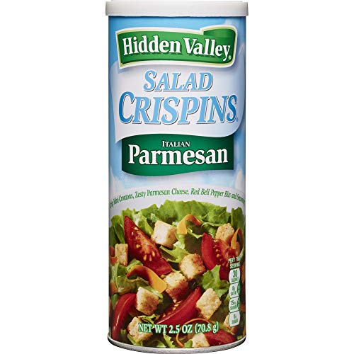 Hidden Valley, Salad Crispins, Italian Parmesan, 2.5oz Canisters (Pack of 4)