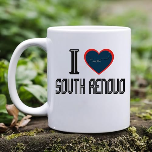 Keepsake Present Mug for City South Renovo Pennsylvania State - I Love South Renovo PA Souvenirs Mug Ceramic 11oz White