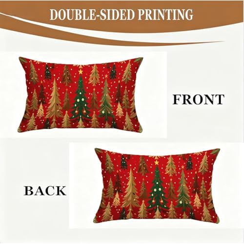 Housse coussin Noël 40x80cm imperméable pour canapé salon