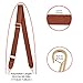 DEVPSISR Wide Shoulder Purse Strap Replacement Adjustable Belt Canvas Bag Crossbody Handbag (Leather Buckle-Coffee)