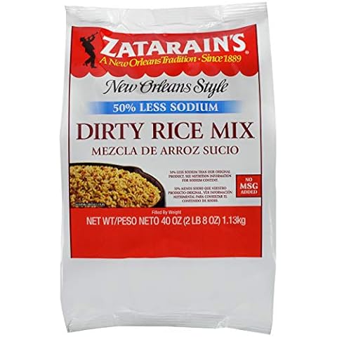 Zatarain's Reduced Sodium Dirty Rice Mix 40 oz Cover