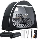 Bike Storage Shed Tent for 2-3 Bikes, 210D Oxford Thick Waterproof Bicycle Shed Tent, Bike Cover Shelter for Motorcycle,Garden Tool etc, Bike Tent/Bike Shed - S