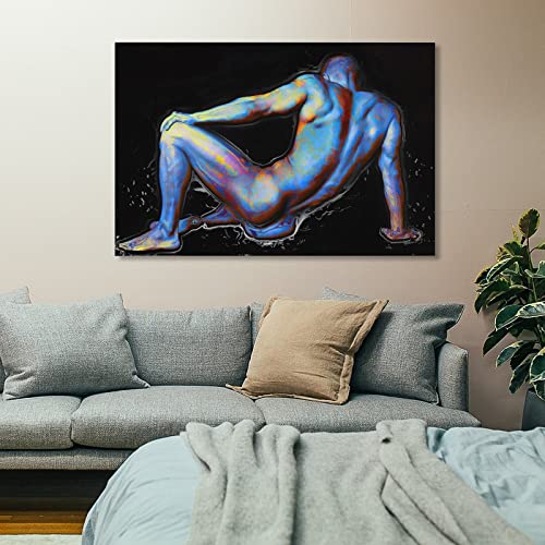 Bludug Abstract Men Nude Art Male Figure Poster Gay Art Poster Naked Sexy Men Homo Erotic Art Wall Poster ( Canvas Painting Wall Art Poster For Bedroom Living Room Decor16X24Inch(40X60Cm) #TOP6
