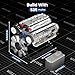 Mould King 10088 V8 Engine Model Kit Build Your Own STEM Mini V8 Model Engine Building Blocks Sets That Works for Adults Age 14+, 535Pcs