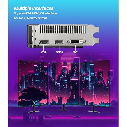 Image of MOUGOL AMD Radeon RX 580 Gaming Graphics Card, 8GB GDDR5 2048SP 256-Bit, Dual Fan Cooling, HDMI /DP /DVI Video Output, PCI Express X16 3.0, Computer GPU Support Windows 11 /10 /7 Desktop PC