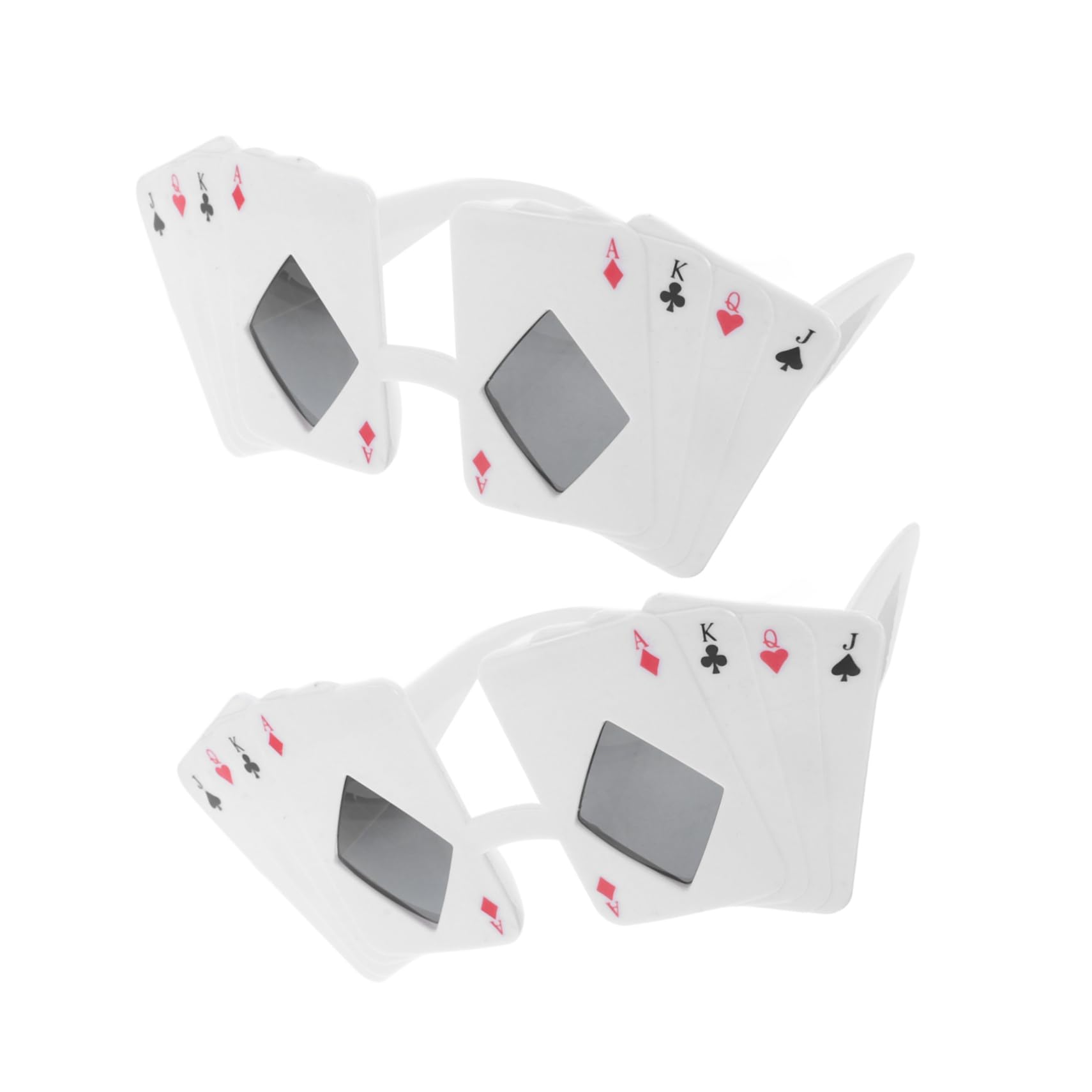 COSMEVIVI Costume Party Glasses: 2pcs Poker Themed Man Poker Glasses Poker Party Supplies Novelty Party Eyewear