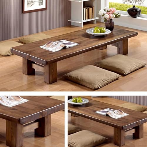 Table basse en bois pour salon et rituels de thé relaxants