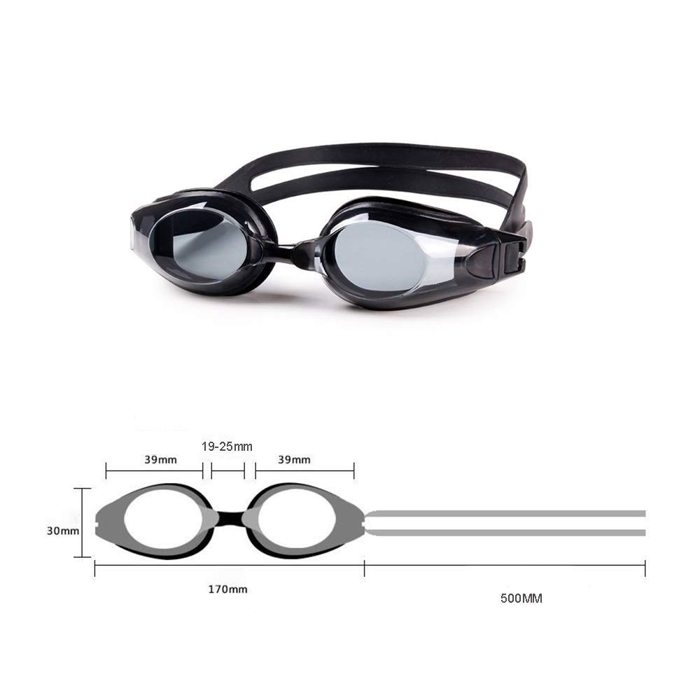 Gafas - Myopia Gafas de natación antivaho impermeables Hombres y mujeres Equipo de natación para adultos