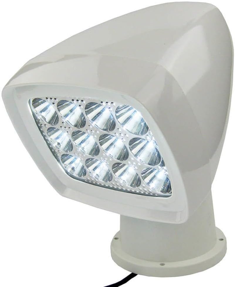 Wireless LED Remote Control Searchlight Marine Boat Spotlight 10-30V IP65 1600LM Compatible With