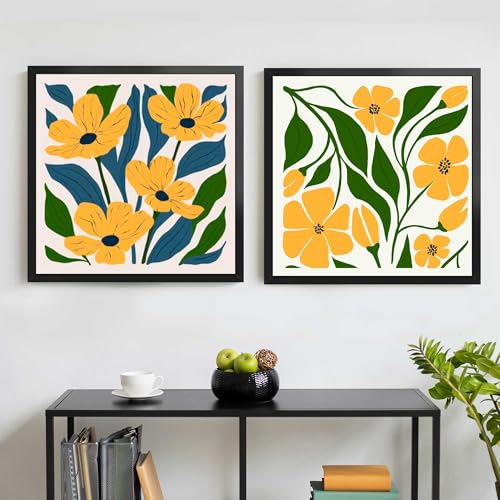 LaVie Home 22x22 Picture Frame for Wall Display, 22x22 Square Picture Frame with HD Plexiglas, 22 x 22 Poster Frame 1 Pack, Display Frame for Vertical or Horizontal, Black Classic Collection