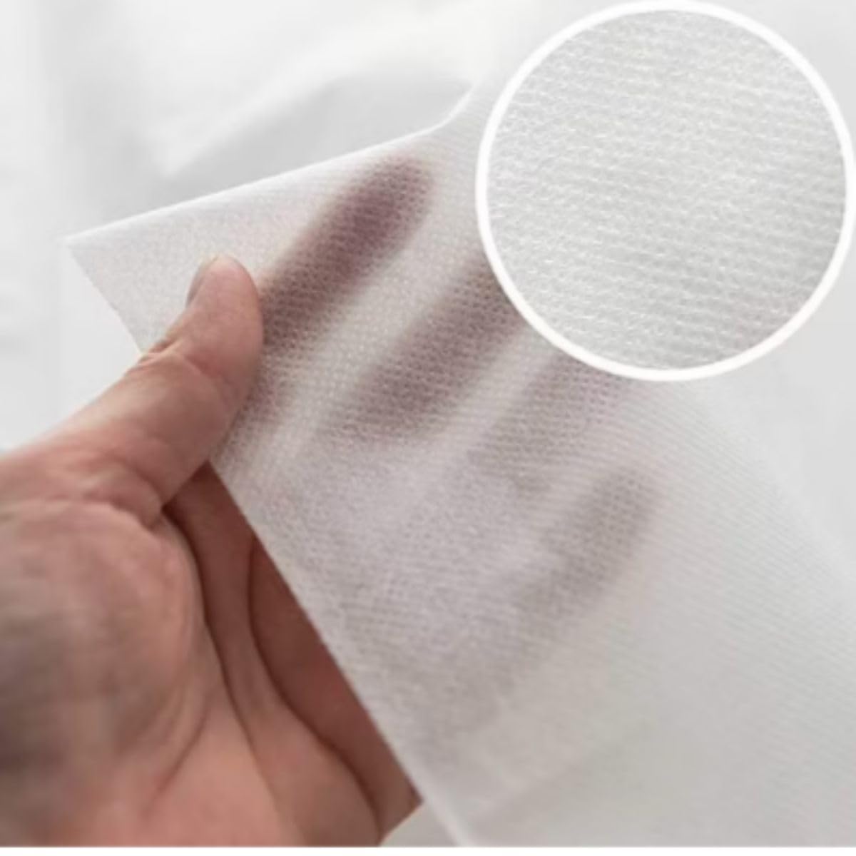 Lot de 12 Nappes Rondes Jetables Blanches Ø 240 cm en Spunbond | Résistantes, Déperlantes & Essuyables | Idéal Mariage, Réception, Anniversaire, Buffet | Nappage Professionnel