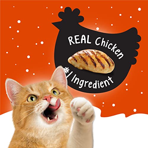 Friskies Purina Made in USA Facilities Cat Treats, Party Mix Original Crunch Holiday - 20 oz. Pouch - Image 3