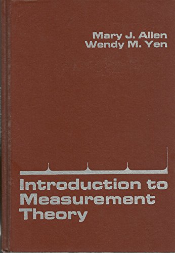 Introduction to Measurement Theory 0818502835 Book Cover