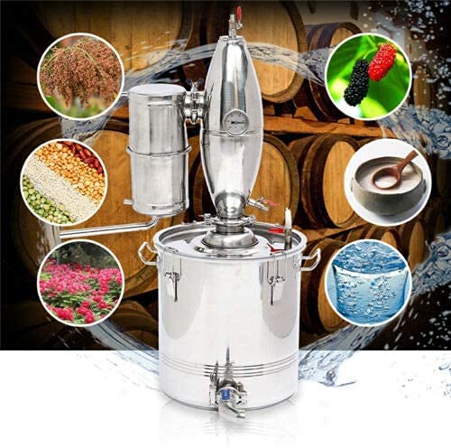 Kit de destilador de alcohol inoxidable para elaborar vino (30 L)