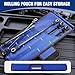 WORKPRO Extra Long Flex-Head Ratcheting Wrench Set, 5-piece Anti-Slip Double Box Wrenches Set, Metric 8-19 mm, 72-Teeth, Cr-V Steel and Black Electrophoretic Coating Wrenches with Rolling Pouch
