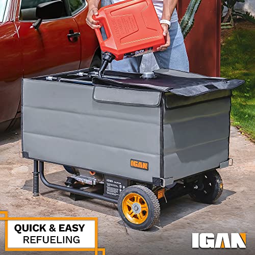 IGAN Generator Covers While Running, 100 Waterproof Generator Tent, Ultra Heavy Duty Tarpaulin