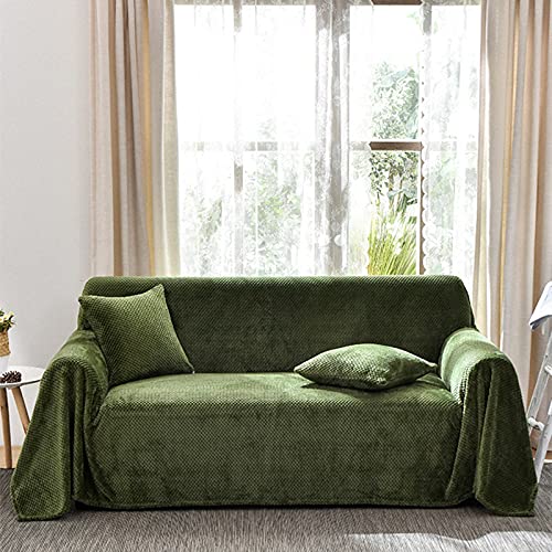 Housse de coussin verte 45x45 cm lot de 2 douce et moelleuse